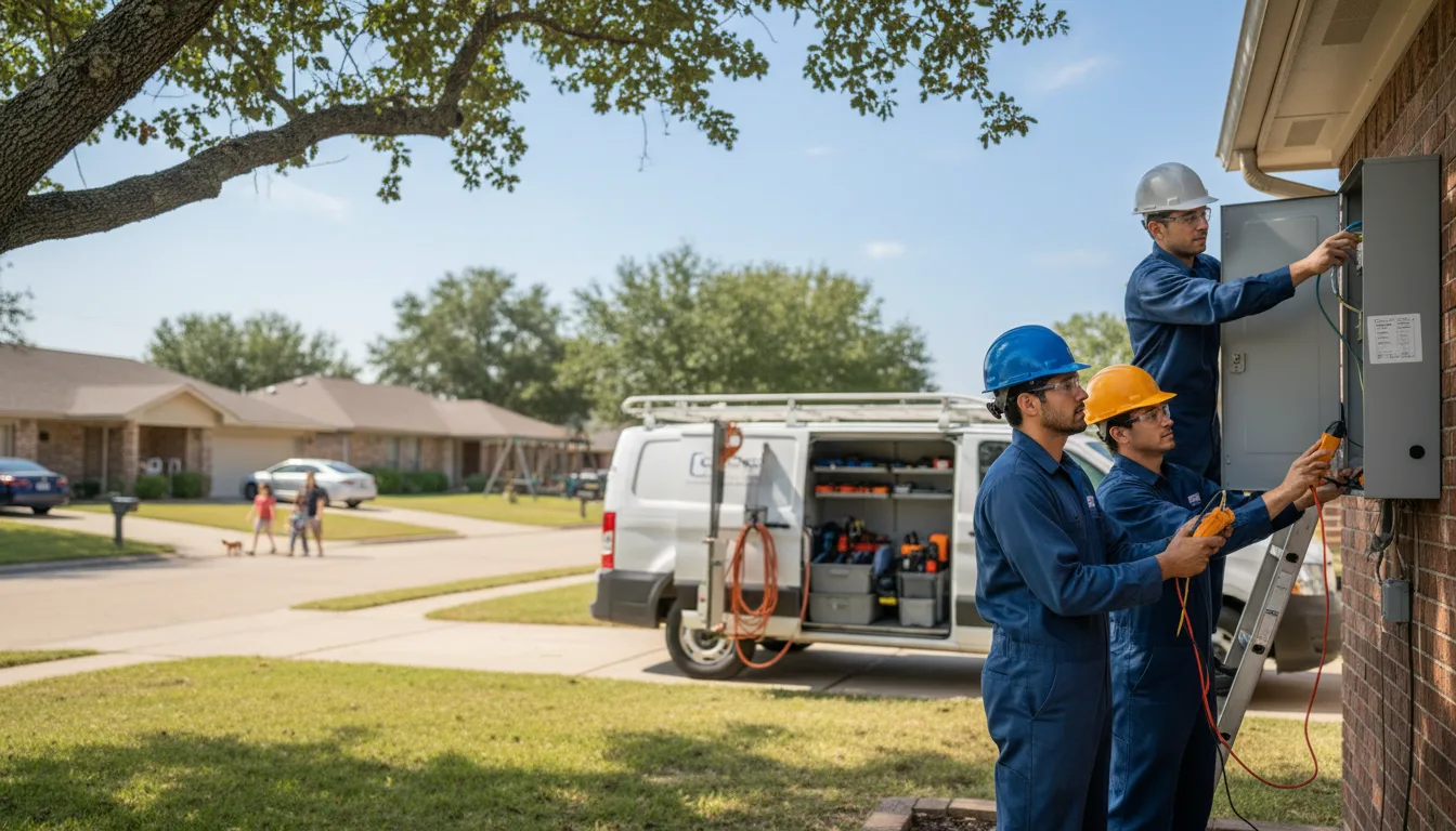Certified electrician providing emergency electrical services in Davey, NE